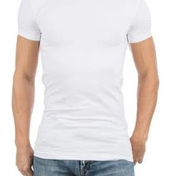 Basic T-shirts Alan Red Ottawa T-shirt Stretch Wit (2Pack) -Aanbiedingen Shirt Vorm Winkel 1055 11