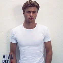 Basic T-shirts Alan Red Ottawa T-shirt Stretch Wit (2Pack) -Aanbiedingen Shirt Vorm Winkel 1055 3