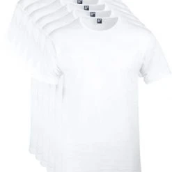 Basic T-shirts Alan Red Aanbieding Derby O-Hals T-shirts Wit (6Pack) -Aanbiedingen Shirt Vorm Winkel 1926 10 1