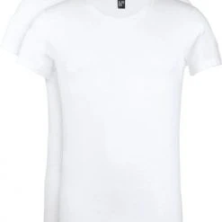 Basic T-shirts Alan Red James Brede O-Hals Wit (2Pack) -Aanbiedingen Shirt Vorm Winkel 2703 14 1