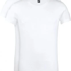 Basic T-shirts Alan Red James Brede O-Hals Wit (2Pack)