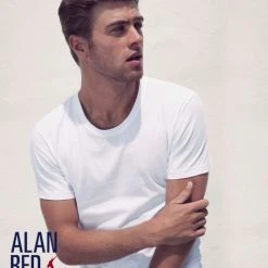 Basic T-shirts Alan Red James Brede O-Hals Wit (2Pack) -Aanbiedingen Shirt Vorm Winkel 2703 3