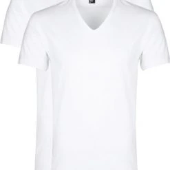 Basic T-shirts Alan Red Dean V-Hals T-Shirt Wit (2Pack)