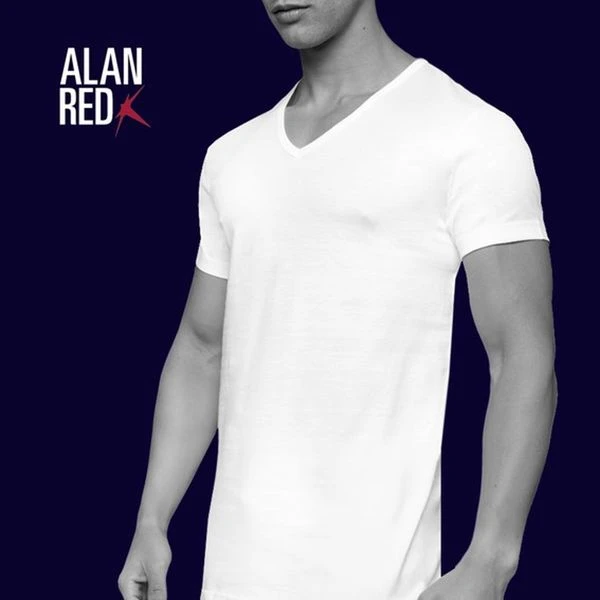 Basic T-shirts Alan Red Dean V-Hals T-Shirt Wit (2Pack) 7 Basic T-shirts Alan Red Dean V-Hals T-Shirt Wit (2Pack) - Afbeelding 5