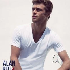 Basic T-shirts Alan Red Dean V-Hals T-Shirt Wit (2Pack) 10 Basic T-shirts Alan Red Dean V-Hals T-Shirt Wit (2Pack) -Aanbiedingen Shirt Vorm Winkel 2706 3