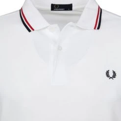 Slim-Fit Polo's Fred Perry Polo Wit 748 10 Slim-Fit Polo's Fred Perry Polo Wit 748 -Aanbiedingen Shirt Vorm Winkel 32526 10