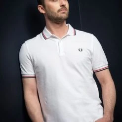 Slim-Fit Polo's Fred Perry Polo Wit 748 12 Slim-Fit Polo's Fred Perry Polo Wit 748 -Aanbiedingen Shirt Vorm Winkel 32526 14