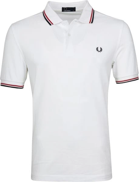 Slim-Fit Polo's Fred Perry Polo Wit 748 8 Slim-Fit Polo's Fred Perry Polo Wit 748 - Afbeelding 6