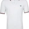 Slim-Fit Polo's Fred Perry Polo Wit 748 -Aanbiedingen Shirt Vorm Winkel 32526 8