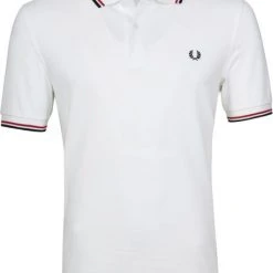 Slim-Fit Polo's Fred Perry Polo Wit 748