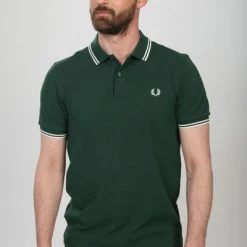 Slim-Fit Polo's Fred Perry Polo Groen 406 -Aanbiedingen Shirt Vorm Winkel 32572 11