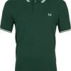 Slim-Fit Polo's Fred Perry Polo Groen 406 2 Slim-Fit Polo's Fred Perry Polo Groen 406 -Aanbiedingen Shirt Vorm Winkel 32572 4