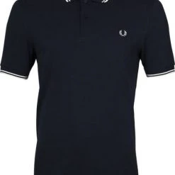 Slim-Fit Polo's Fred Perry Polo Navy White 12 Slim-Fit Polo's Fred Perry Polo Navy White -Aanbiedingen Shirt Vorm Winkel 3479 4 1