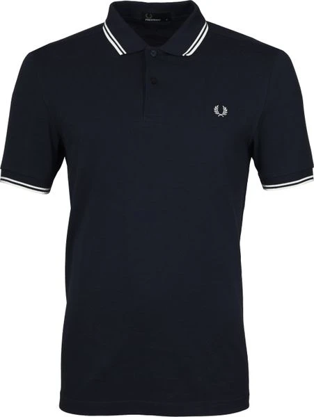 Slim-Fit Polo's Fred Perry Polo Navy White 3 Slim-Fit Polo's Fred Perry Polo Navy White