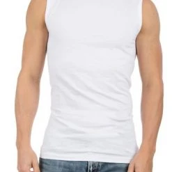 Basic T-shirts Alan Red T-Montana Singlet Mouwloos Wit (2-Pack) -Aanbiedingen Shirt Vorm Winkel 5220 10