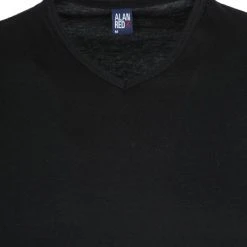 Basic T-shirts Alan Red T-Shirt V-Hals Vermont Zwart (2pack) -Aanbiedingen Shirt Vorm Winkel 5234 8
