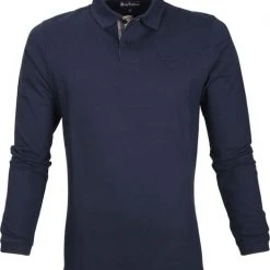 Poloshirts Met Lange Mouwen Barbour Longsleeve Polo Navy