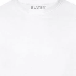 Basic T-shirts Slater 2-pack American T-shirt Wit -Aanbiedingen Shirt Vorm Winkel 57100 4