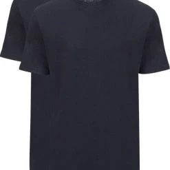 Basic T-shirts Slater 2-pack American T-shirt Navy -Aanbiedingen Shirt Vorm Winkel 57102 3 1