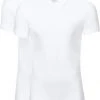 Basic T-shirts Slater 2-pack Stretch V-hals T-shirt Wit -Aanbiedingen Shirt Vorm Winkel 57108 7