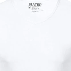 Basic T-shirts Slater 2-pack Stretch V-hals T-shirt Wit -Aanbiedingen Shirt Vorm Winkel 57108 8 1