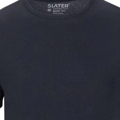 Basic T-shirts Slater 2-pack Basic Fit T-shirt Navy -Aanbiedingen Shirt Vorm Winkel 57116 2 1