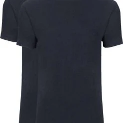Basic T-shirts Slater 2-pack Basic Fit T-shirt Navy -Aanbiedingen Shirt Vorm Winkel 57116 3 1
