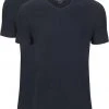 Basic T-shirts Slater 2-pack Basic Fit T-shirt V-hals Navy -Aanbiedingen Shirt Vorm Winkel 57119 3