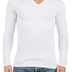Basic T-shirts Alan Red T-shirt Oslo V Hals Longsleeve -Aanbiedingen Shirt Vorm Winkel 57669 8