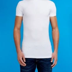 Basic T-shirts Garage Stretch Basic Wit O-Hals -Aanbiedingen Shirt Vorm Winkel 57705 3 1