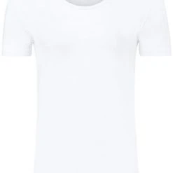 Basic T-shirts Garage Stretch Basic Wit Diepe O-Hals