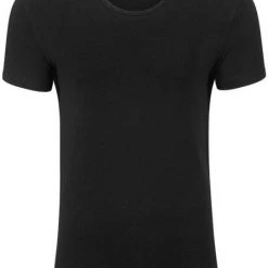Basic T-shirts Garage Stretch Basic Zwart Diepe O-Hals -Aanbiedingen Shirt Vorm Winkel 57714 2 1