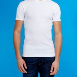 Basic T-shirts Garage Basic Wit O-Hals -Aanbiedingen Shirt Vorm Winkel 57718 3 1