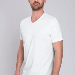 Suitable Basic T-shirts V Hals 2-Pack Bamboe T-Shirt 11 Suitable Basic T-shirts V Hals 2-Pack Bamboe T-Shirt -Aanbiedingen Shirt Vorm Winkel 58889 5