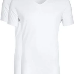 Suitable Basic T-shirts V Hals 2-Pack Bamboe T-Shirt