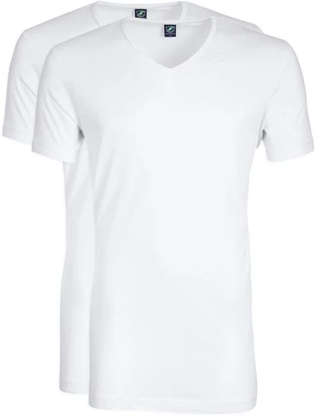 Suitable Basic T-shirts V Hals 2-Pack Bamboe T-Shirt 3 Suitable Basic T-shirts V Hals 2-Pack Bamboe T-Shirt