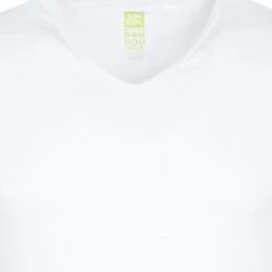 Basic T-shirts Alan Red Bamboo T-shirt V-Hals Wit -Aanbiedingen Shirt Vorm Winkel 59042 9
