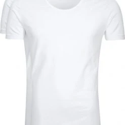 Basic T-shirts Suitable T-shirt Stretch 2-Pack O-Hals Wit