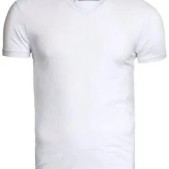 Basic T-shirts Garage Stretch Basic Wit V-Hals 8 Basic T-shirts Garage Stretch Basic Wit V-Hals -Aanbiedingen Shirt Vorm Winkel 59695 2 1