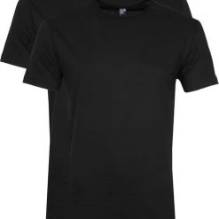 Basic T-shirts Alan Red Derby O-Hals T-Shirt Black (2Pack)