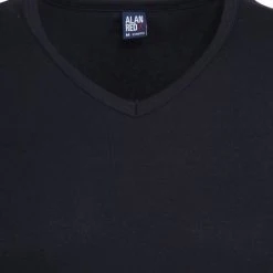 Basic T-shirts Alan Red Oklahoma T-Shirt Stretch Navy (2-Pack) -Aanbiedingen Shirt Vorm Winkel 63309 3