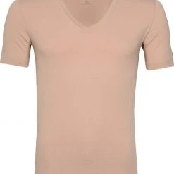 Basic T-shirts OLYMP T-Shirt V-Hals Nude -Aanbiedingen Shirt Vorm Winkel 64388 1 1