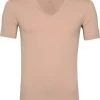 Basic T-shirts OLYMP T-Shirt V-Hals Nude -Aanbiedingen Shirt Vorm Winkel 64388 1
