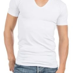 Basic T-shirts Alan Red T-Shirt V-Neck Stretch Zwart 2-Pack -Aanbiedingen Shirt Vorm Winkel 64831 5