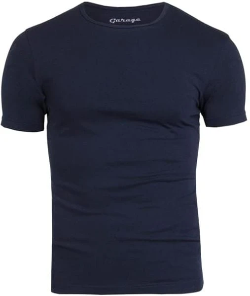 Basic T-shirts Garage Stretch Basic Navy O-Hals 4 Basic T-shirts Garage Stretch Basic Navy O-Hals - Afbeelding 2
