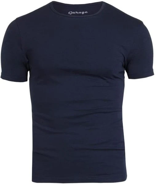 Basic T-shirts Garage Stretch Basic Navy O-Hals 3 Basic T-shirts Garage Stretch Basic Navy O-Hals