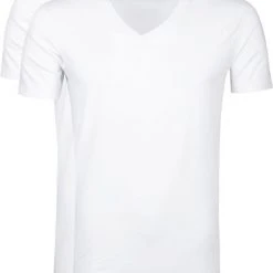 Basic T-shirts Levi's T-Shirt V-Hals Wit 2-Pack -Aanbiedingen Shirt Vorm Winkel 65284 1 1