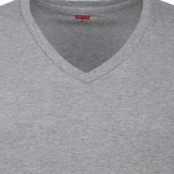 Basic T-shirts Levi's T-Shirt V-Hals Grijs 2-Pack -Aanbiedingen Shirt Vorm Winkel 65285 3