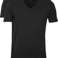 Basic T-shirts Levi's T-Shirt V-Hals Zwart 2-Pack
