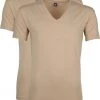 Basic T-shirts Alan Red T-Shirt V-Neck Stretch Beige 2-Pack -Aanbiedingen Shirt Vorm Winkel 66727 1